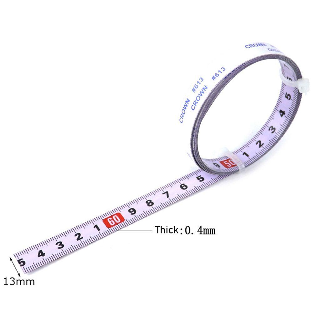 POPULAR Populer Penggaris Metrik 0.9/1meter Lebar 13mm T-Track Woodworking Tools Miter Saw Tape Measures