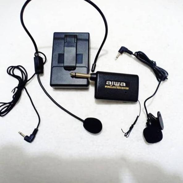 ✵ Mic jepit wireless clip on / microphone wireless ceramah pidato / mic microfon jepit dibaju aiwa ☊