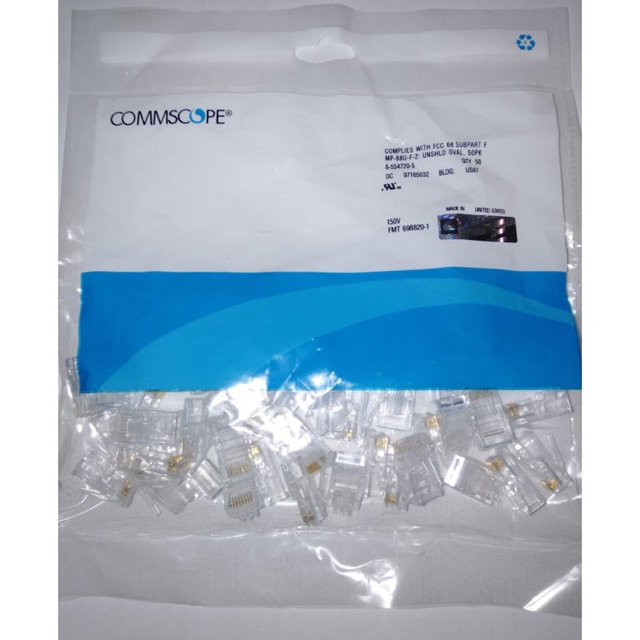 KONEKTOR RJ45 AMP CAT5 COMMSCOPE ISI 50