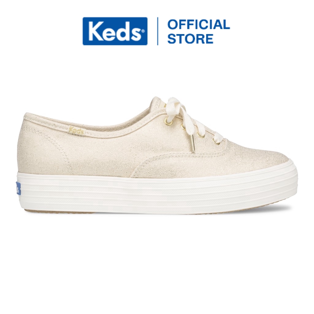 Keds Sepatu Wanita Triple CVO Shine LT Gold WF62963