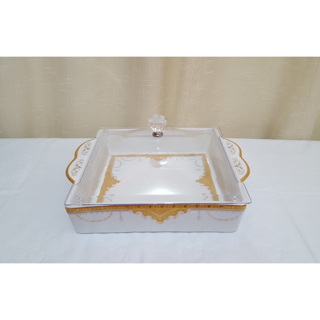 Vicenza Piring Kue Segi 2pcs Motif Padi - P137