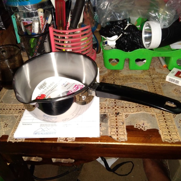 Panci Stainless Sauce Pan 18 cm Pour Pan Maspion Panda Seroja