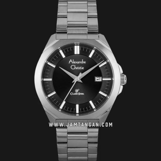 Alexandre Christie AC 8596 MD BSSBA Man Black Dial Stainless Steel