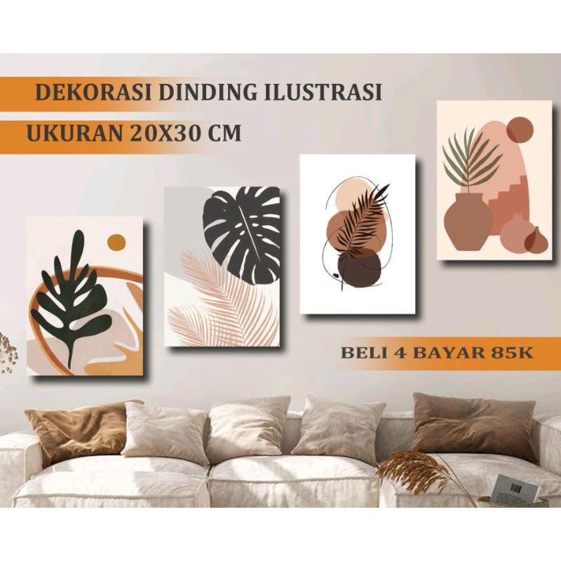 Hiasan dinding Daun//hiasan dinding rumah//hiasan dinding kamar
