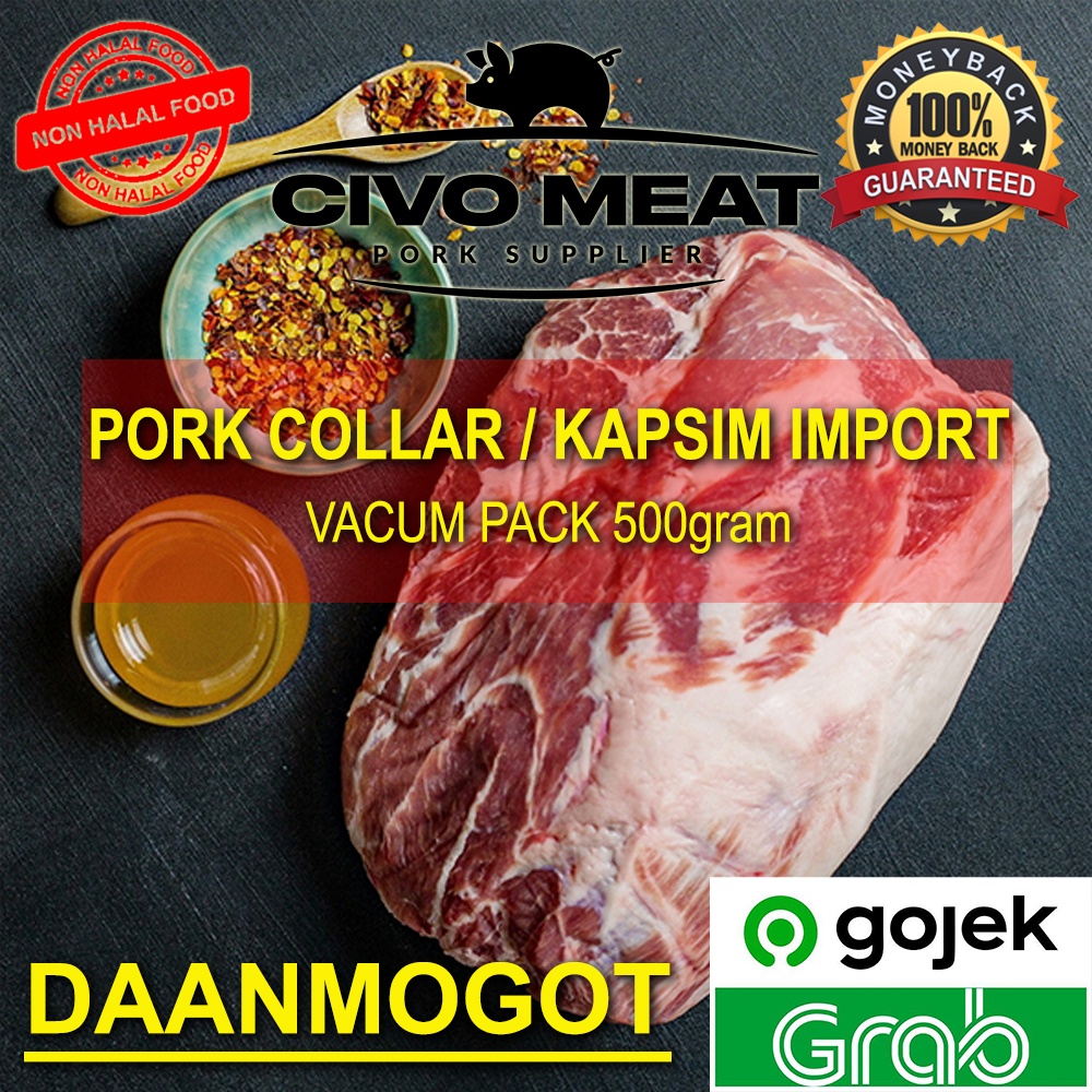 Pork Collar / Kapsim Atas Import 500g