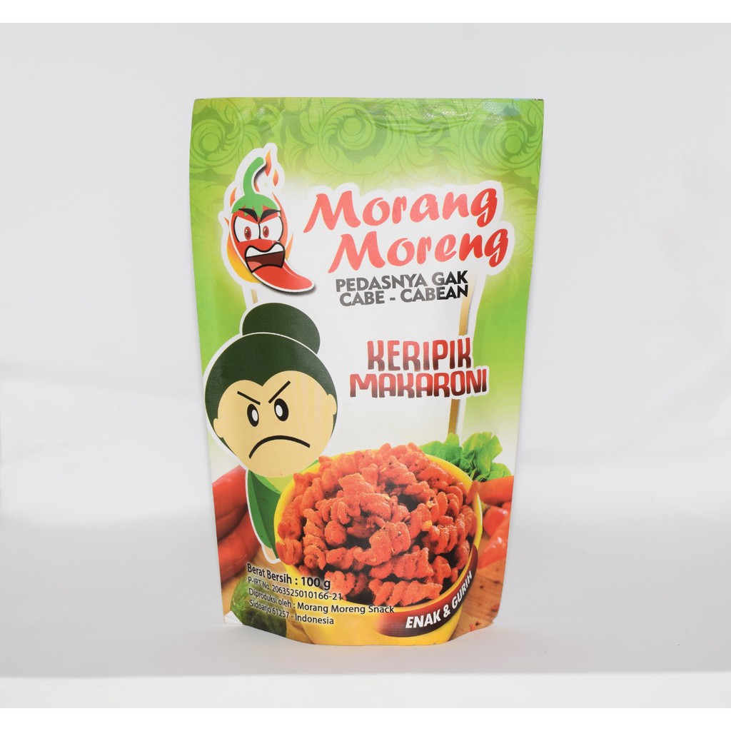 

MAKARONI MORANGMORENG SNACK KEMASAN POUCH BARU 100GR