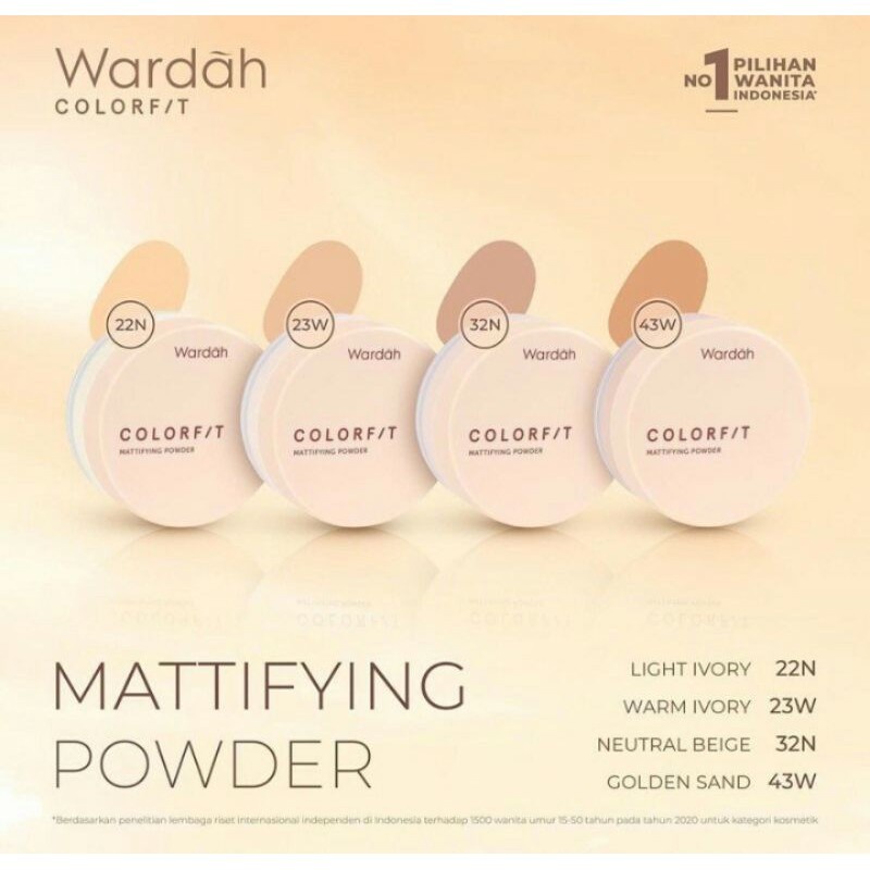 Wardah Colorfit Mattifiying Powder / color fit