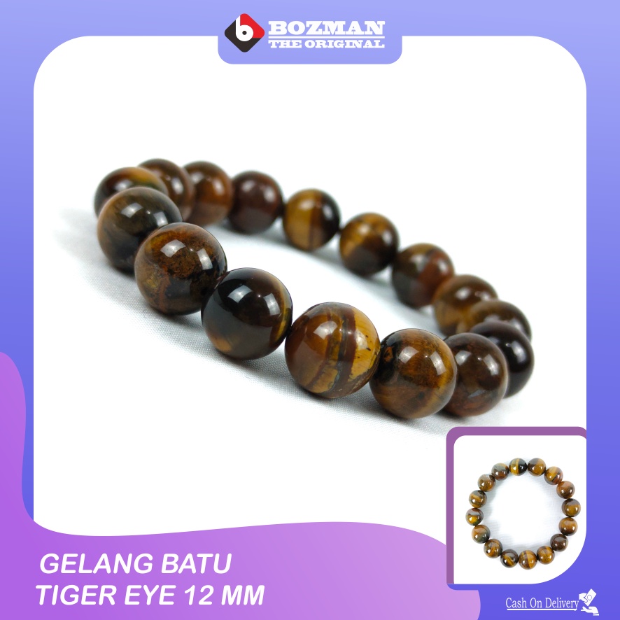 gelang batu natural tiger eye atau biduri sepah