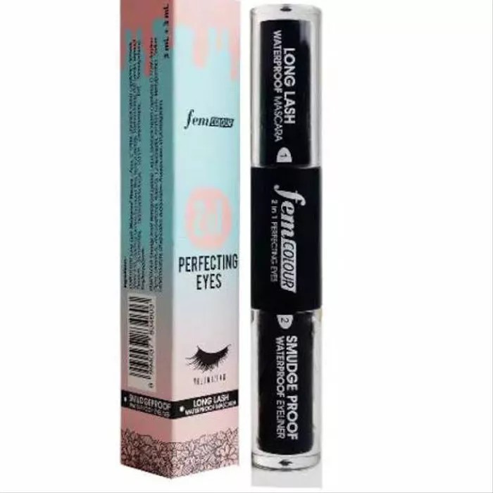 FEM Colour 2 in 1 Perfecting Eyes Waterproof Mascara