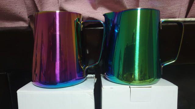 Milk Jug Rainbow 600ml Milk Frothing Jug Latte Art Pembuih Susu