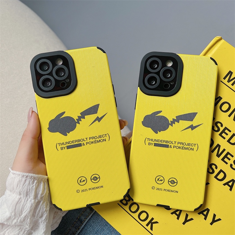 Soft case Silikon Motif Pikachu Untuk iphone 11 pro max 12 13 pro max X Xs max XR 7plus 8plus 7 8 Se 2020