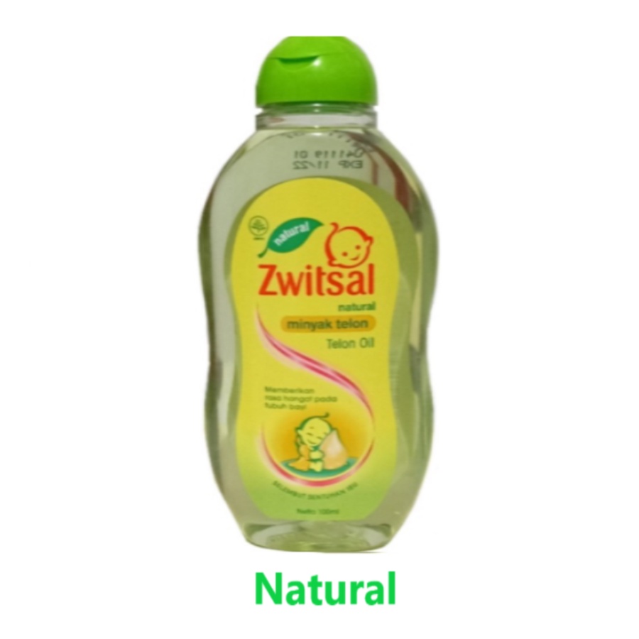 Zwitsal Natural Baby Minyak Telon Natural/Telon Plus/Cajuput &amp; Coconut Oil 100 ml