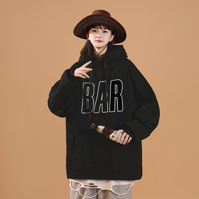 Hoodie BAR Big Size (S - 6XL) Jaket Sweatshirt Korean Harajuku Style Fashion Pria Wanita Jumbo 5XL 4XL 3XL 2XL XL L M