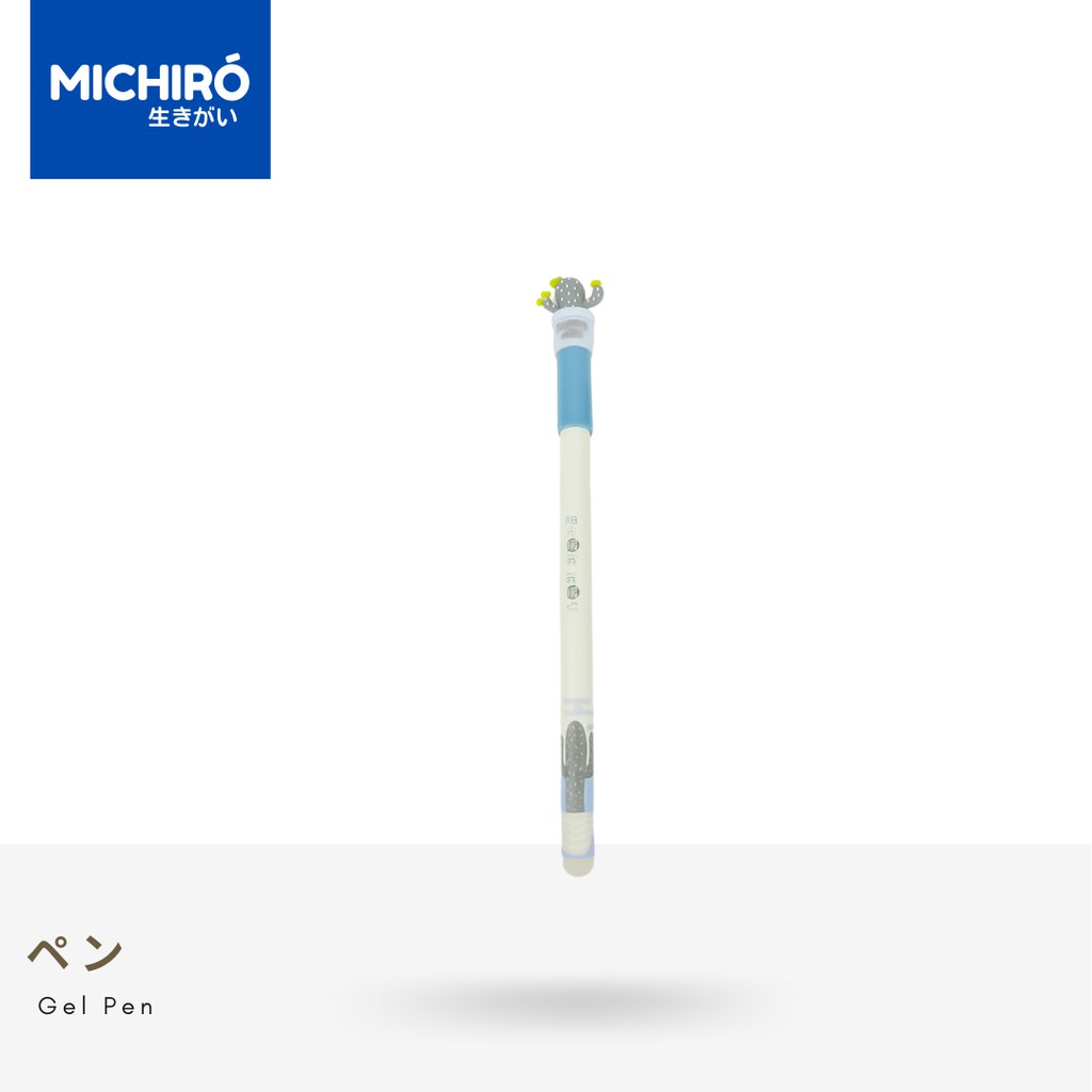 

Michiro Pulpen Gel Tinta Hitam Pena 0.5mm Sunny Day Cactus Gel Pen