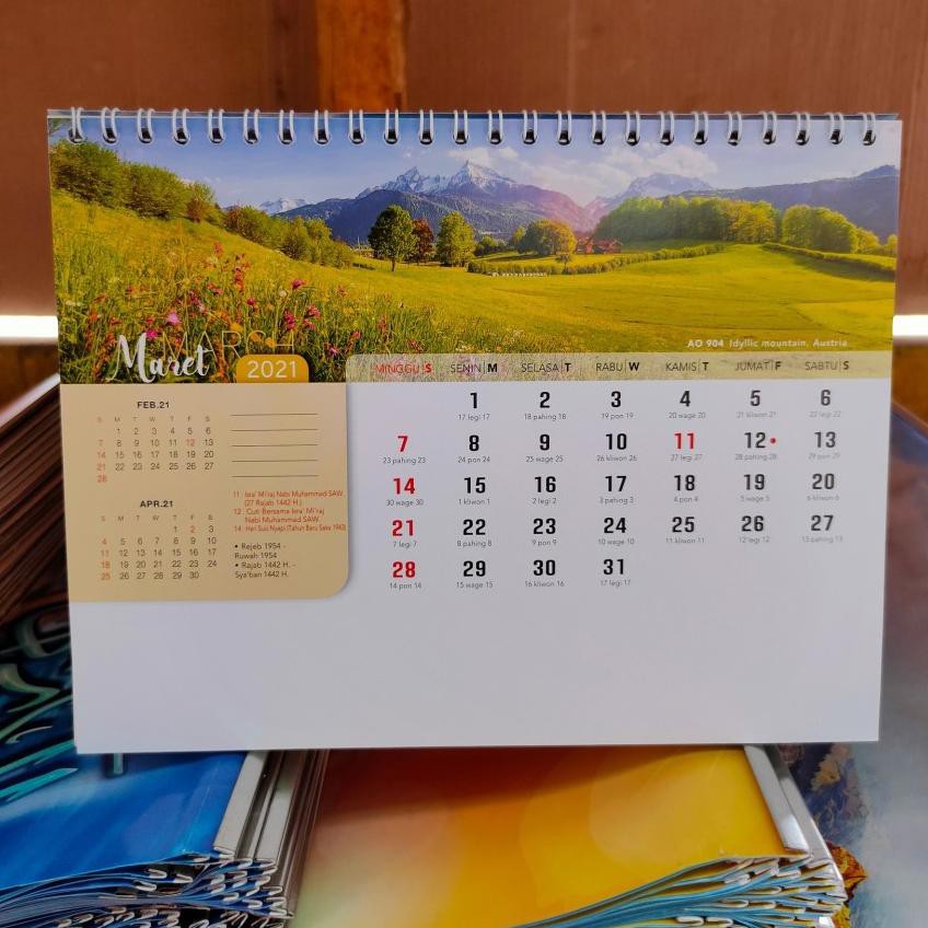 

Ready stock GISMB Kalender meja 2021 / Kalender duduk / Panorama alam dunia 78 Terkini
