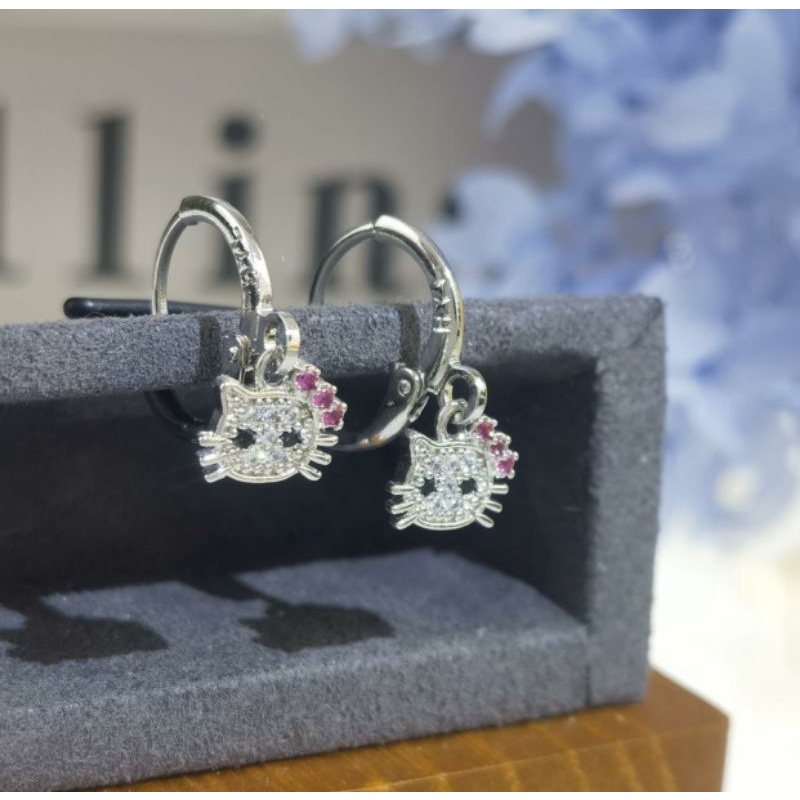 anting xuping hello kitty super mewah simpel gold dan silver N130721000