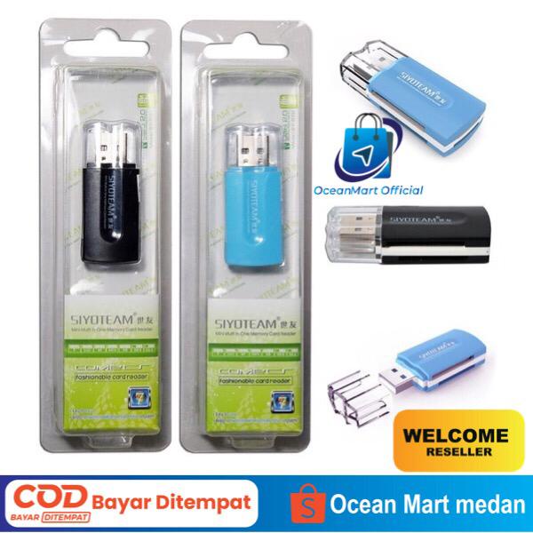 Card Reader SIYOTEAM SY-630 Multifungsi 5 Slot 5in1 High Speed Data USB Hub Aksesoris Handphone HP OCEANMART OCEAN MART Murah Grosir