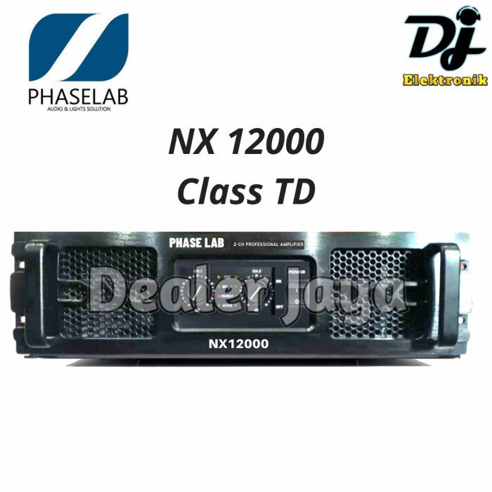 Power Ampli Phaselab / Phase Lab NX12000 / NX 12000 - 2 channel oke