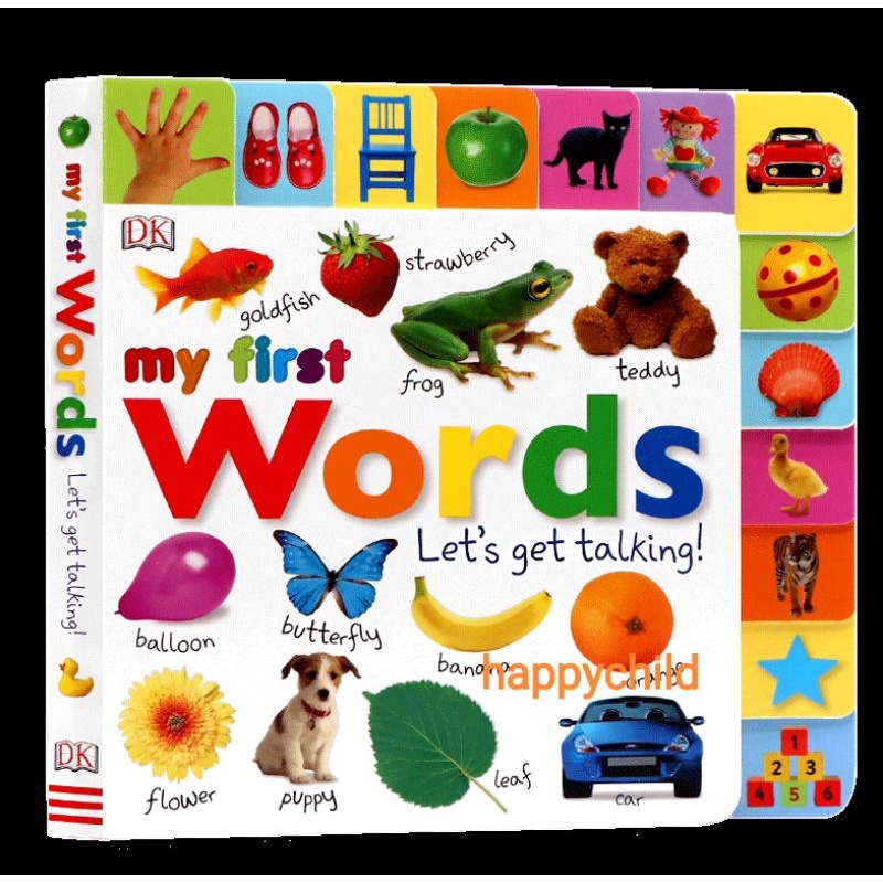 ORIGINAL DK my first Words let's get talking board book buku anak buku bacaan buku impor happychild