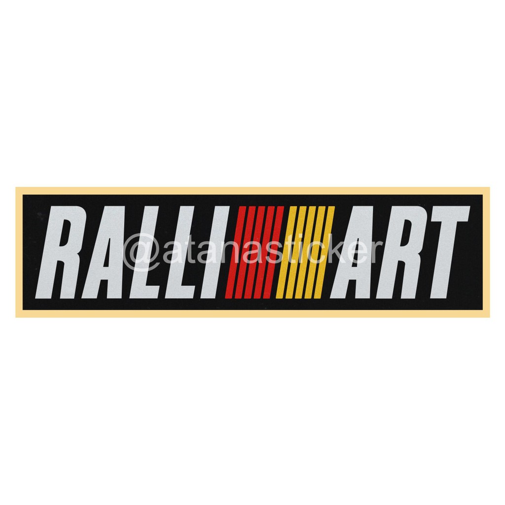 Sticker Cutting Logo Ralliart 10x3cm