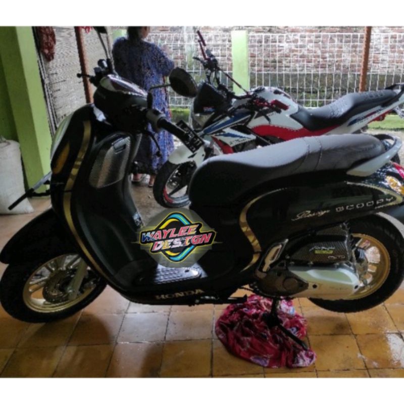 Striping Scoopy new 2021 prestige transparan