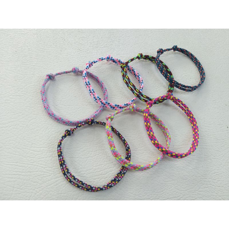 Gelang Pria wanita Gelang Tali Gelang Prusik simple 2mm 2 mm