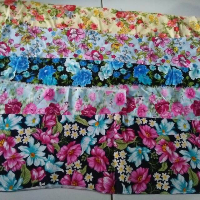 Kain perca bunga kiloan