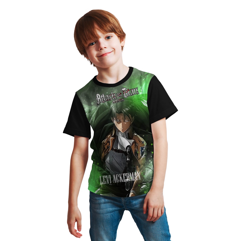 KAOS ANIME BAJU PAKAIAN ANAK SHINGEKI NO KYOJIN SNK ATTACK ON TITAN / KAOS ANAK AOT / SNK /TITAN