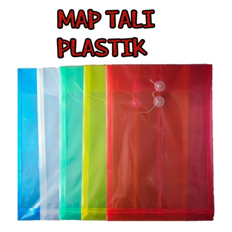 

Map Plastik Tali Transparan Folio