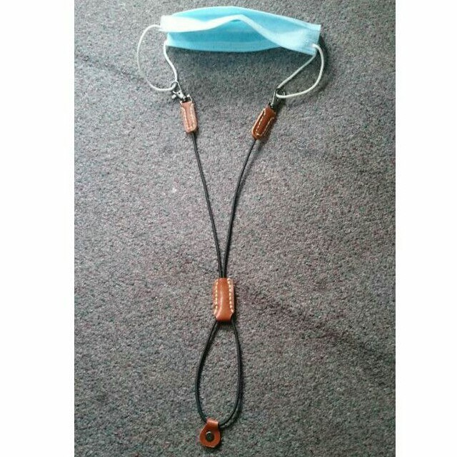 Tali Gantungan Masker Kulit Asli / Tali Pengait Masker / Tali Masker Hijab