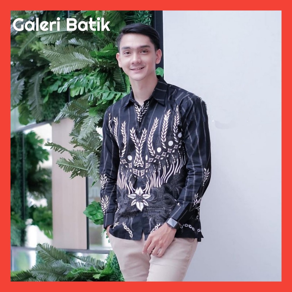 Promoo !! Baju Pria Lengan Panjang Kemeja batik Modern Termurah