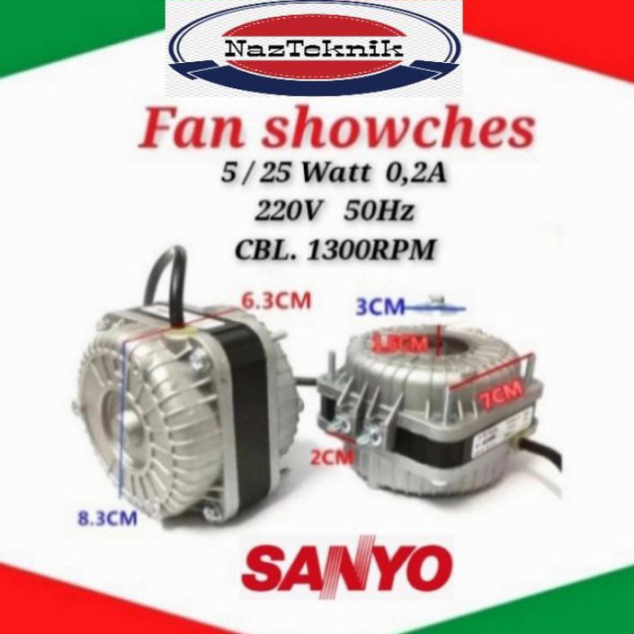 DINAMO FAN SHOWCASE LEMARI PENDINGIN MINUMAN SANYO