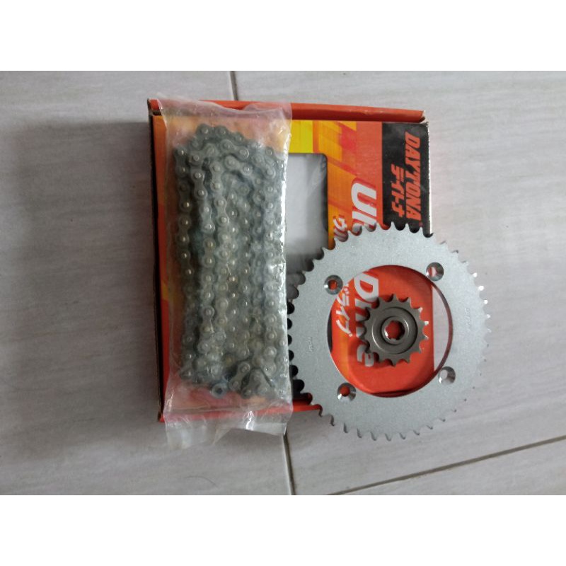 Gear set depan belakang ORIGINAL kawasaki KLX150 Klx