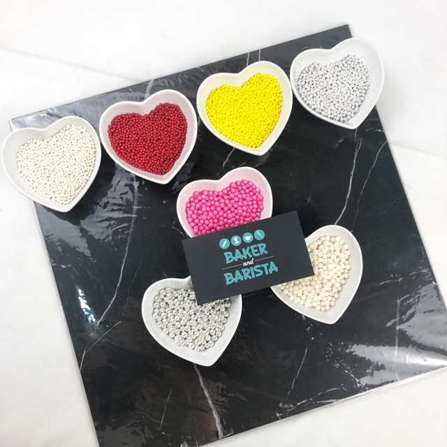 Sprinkles / pearl 2mm / hiasan mutiara cupcakes / manik- manik cupcakes / hiasan kue