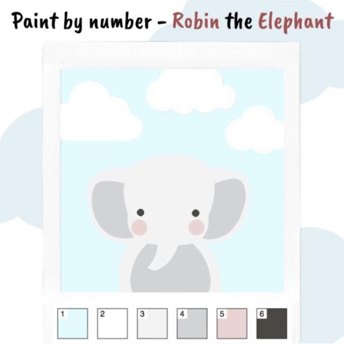 

Premium Starter Paint Kit (include easel) - Elephant