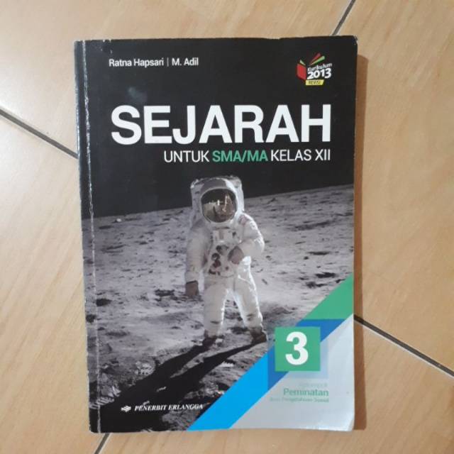 Buku Sejarah Peminatan kelas SMA 3 atau 12 k13 revisi  Erlangga