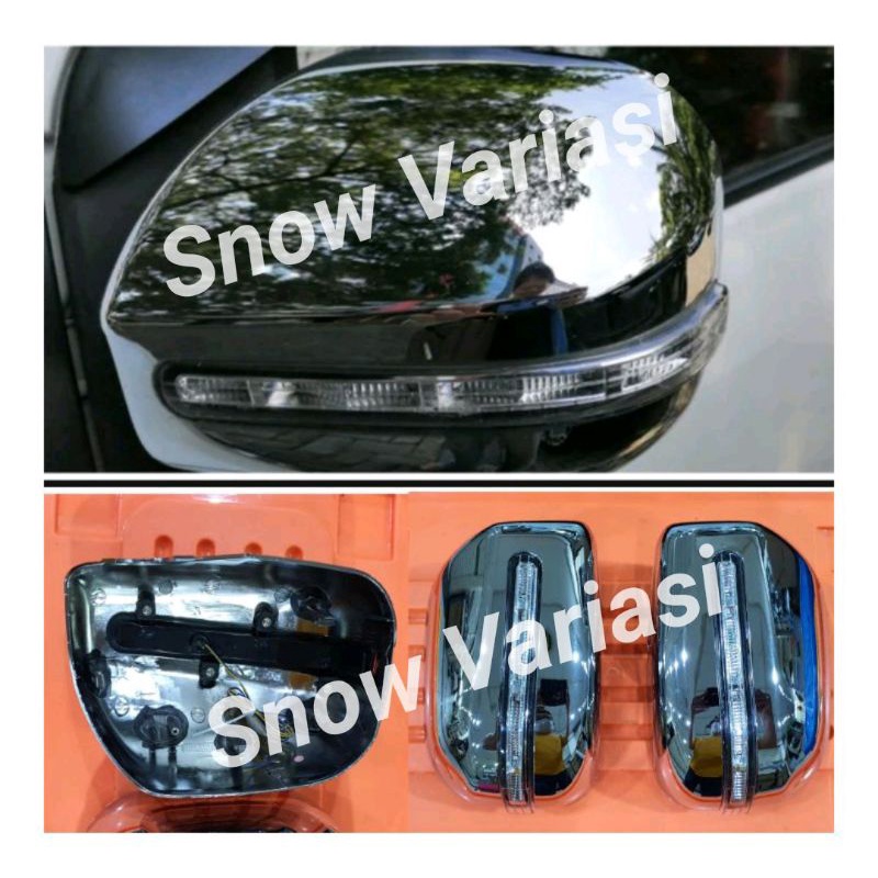 Cover spion Lampu Chrome All new Avanza Xenia 2012 2014 model Ganti