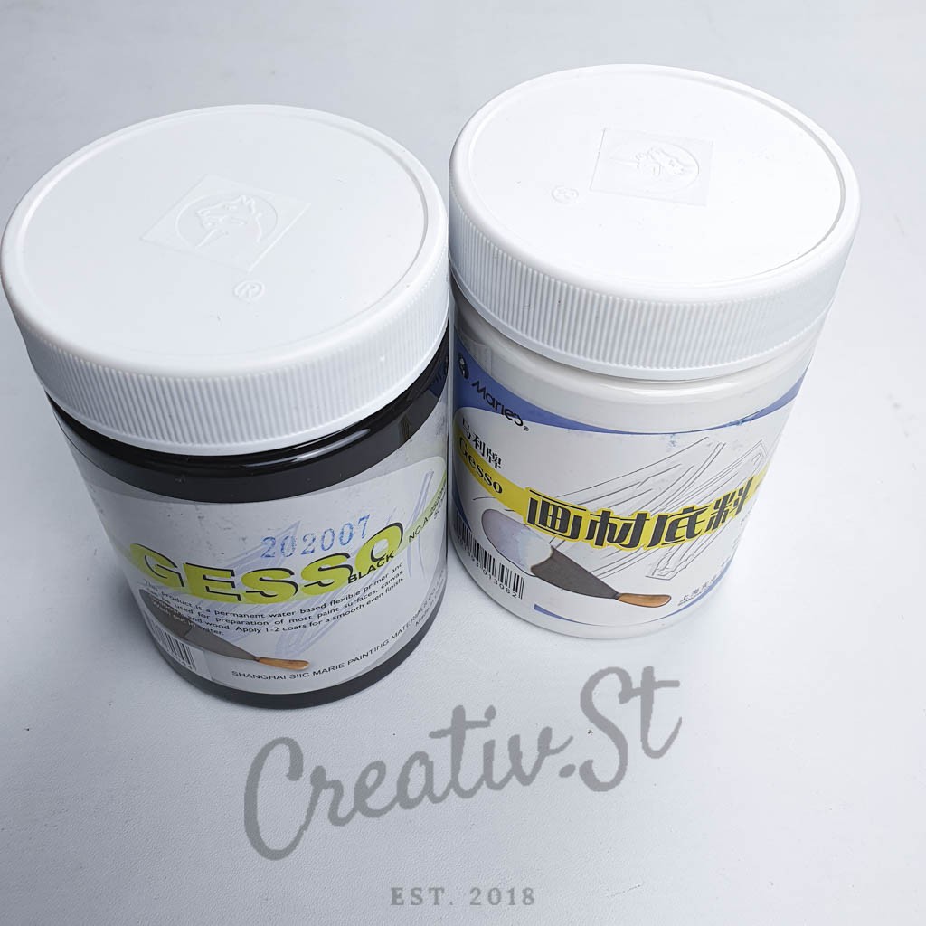 

MARIES Gesso White / Black 500 Ml Cairan Cat DASar