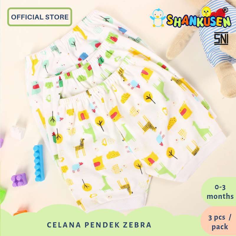 Promo  !! 6PCS CELANA PENDEK SHANKUSEN - Celana Bayi new born | Perlengkapan  bayi - celana pendek bayi 0-6 m