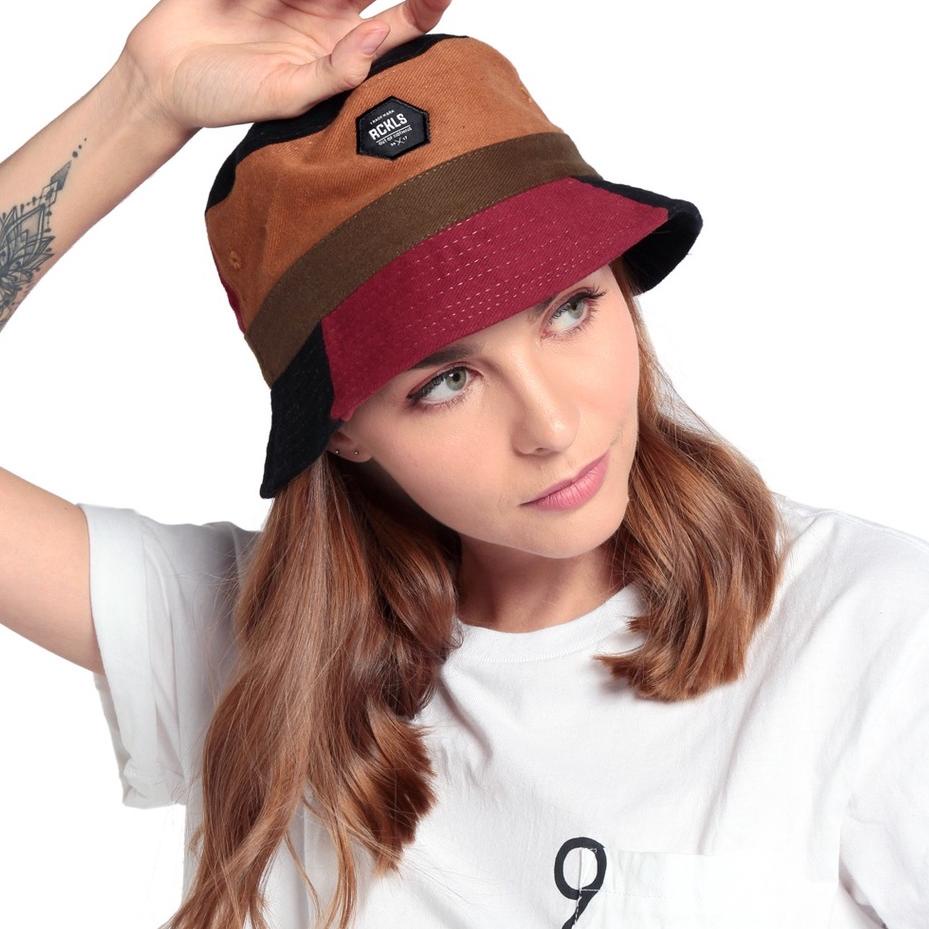 ➝ RCKLS. Bucket Hat Rainbow | Topi Distro | Topi Bucket ㄵ