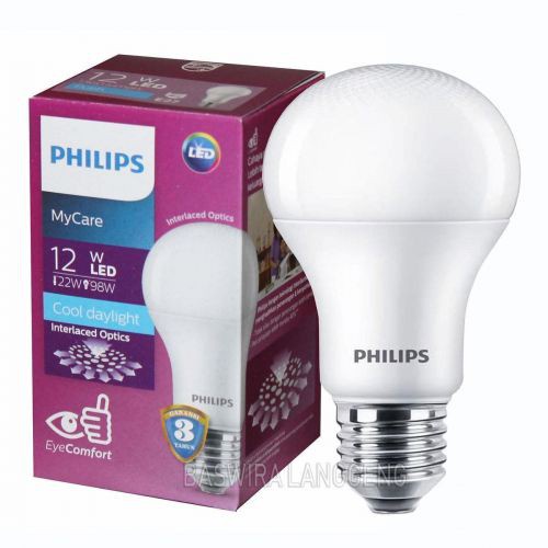 Lampu Philips Mycare LED Bulb 12 Watt Cahaya Putih BERGARANSI RESMI 1 TAHUN MNTAP