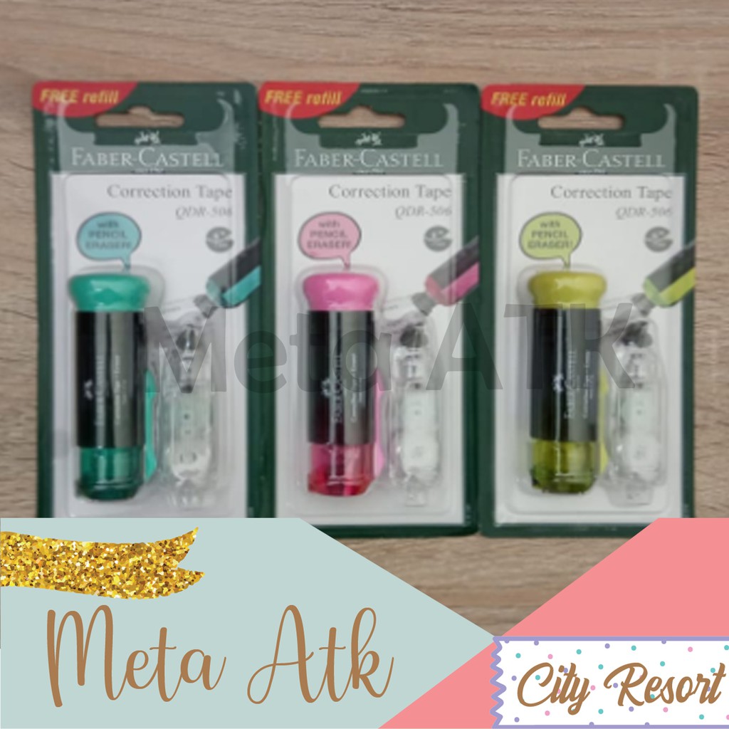 

Tipex Kertas / Correction Tape+Eraser Faber Castell QDR-506