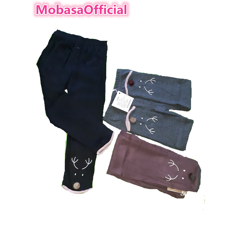 MOBAS OFFICIAL Legging anak perempuan import motif Rusa bahan katun