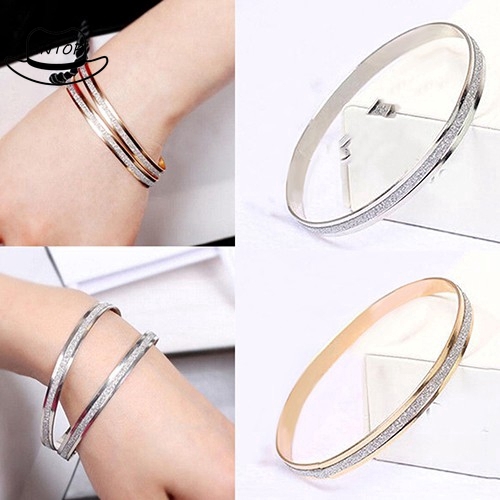 Antop！Perhiasan Gelang Fashion Untuk Wanita/Hadiah Kait Bentuk Lingkaran Beku Keren