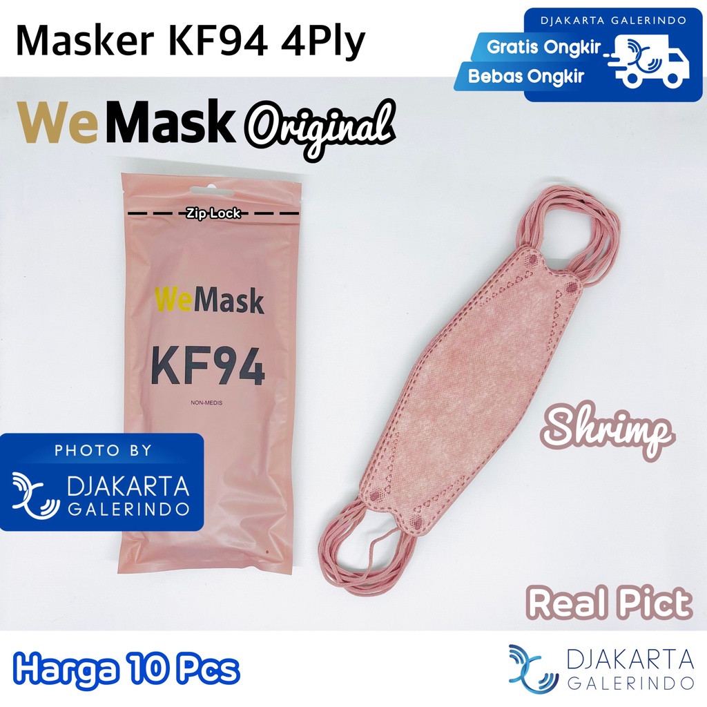 Masker KF94 Mix Warna korea 4ply / 5Ply isi 10 Pcs