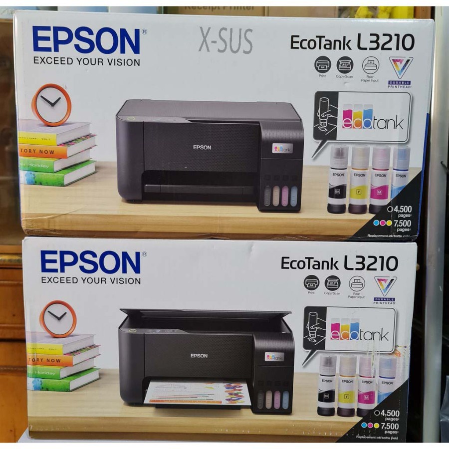 Printer Epson L3210 All In One Print Scan Copy include Tinta 4 Warna New Garansi Resmi