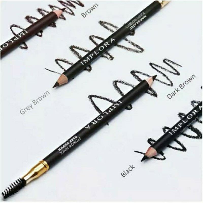 IMPLORA Pensil Alis Original BPOM Eyebrow Pencil Alis dan Sikat