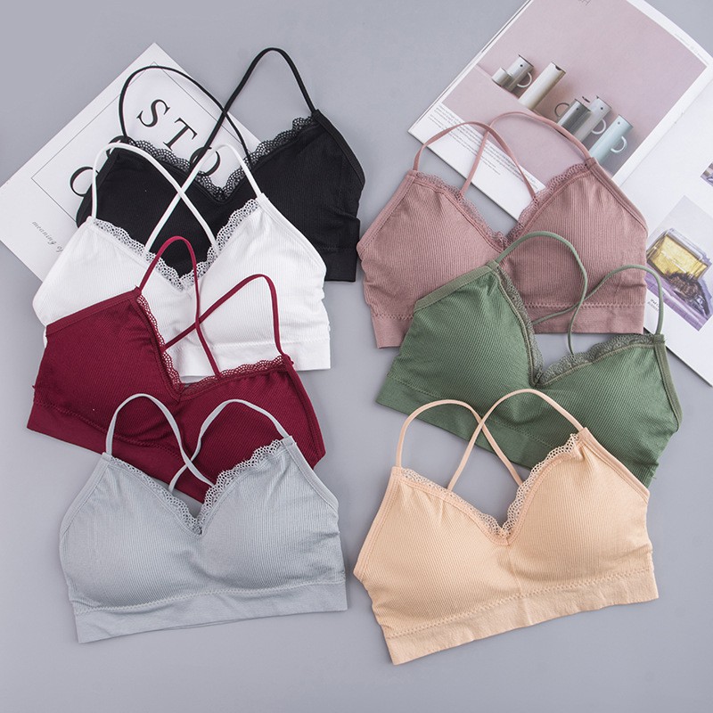 TF Bra Tanpa Kawat untuk Wanita  SPORTBRA BH CEWEK Free Size Bra