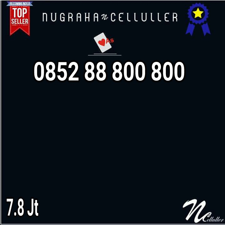 Nomor Cantik Kartu As Double ABC Kembar 0852 88 800 800 Minimalis