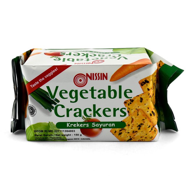 

NISSIN Vegetable Crackers 150g - Biskuit Krekers Rasa Sayuran